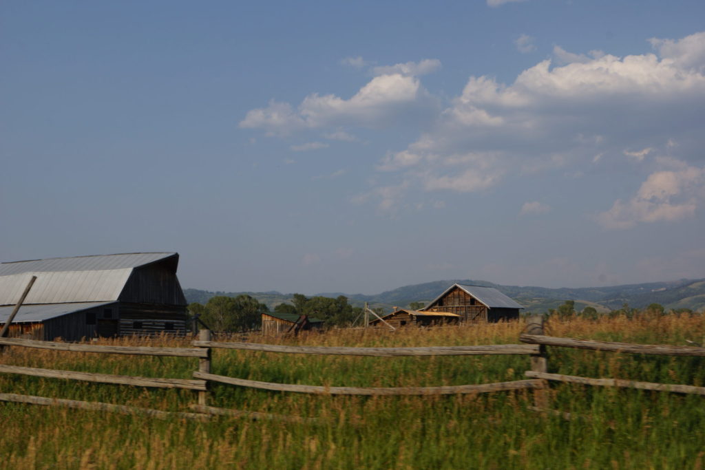 Abandoned homestead. Near Moose. Antelope Flats. WY