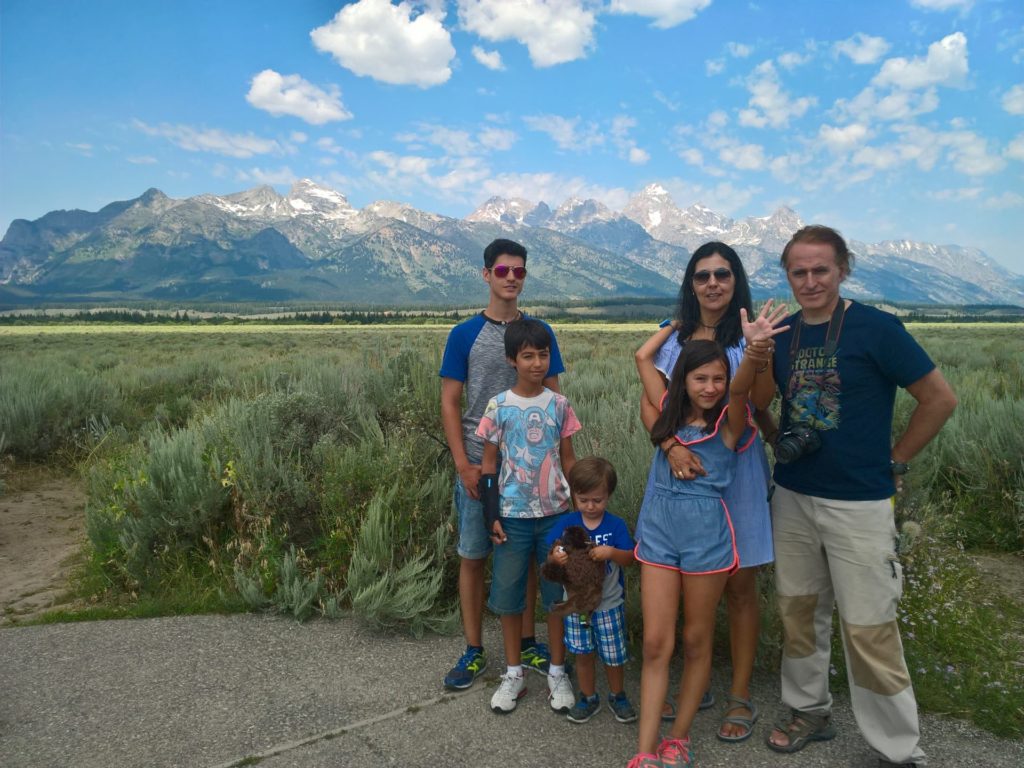 Teton Range. Teton Park Road. August 1 2017