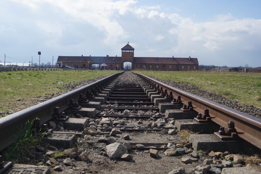 Auschwitz Main Entrance. 10th April
