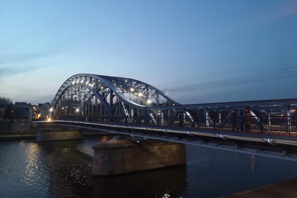 Marshal Józef Piłsudski Bridge over Vistula River. 12th April