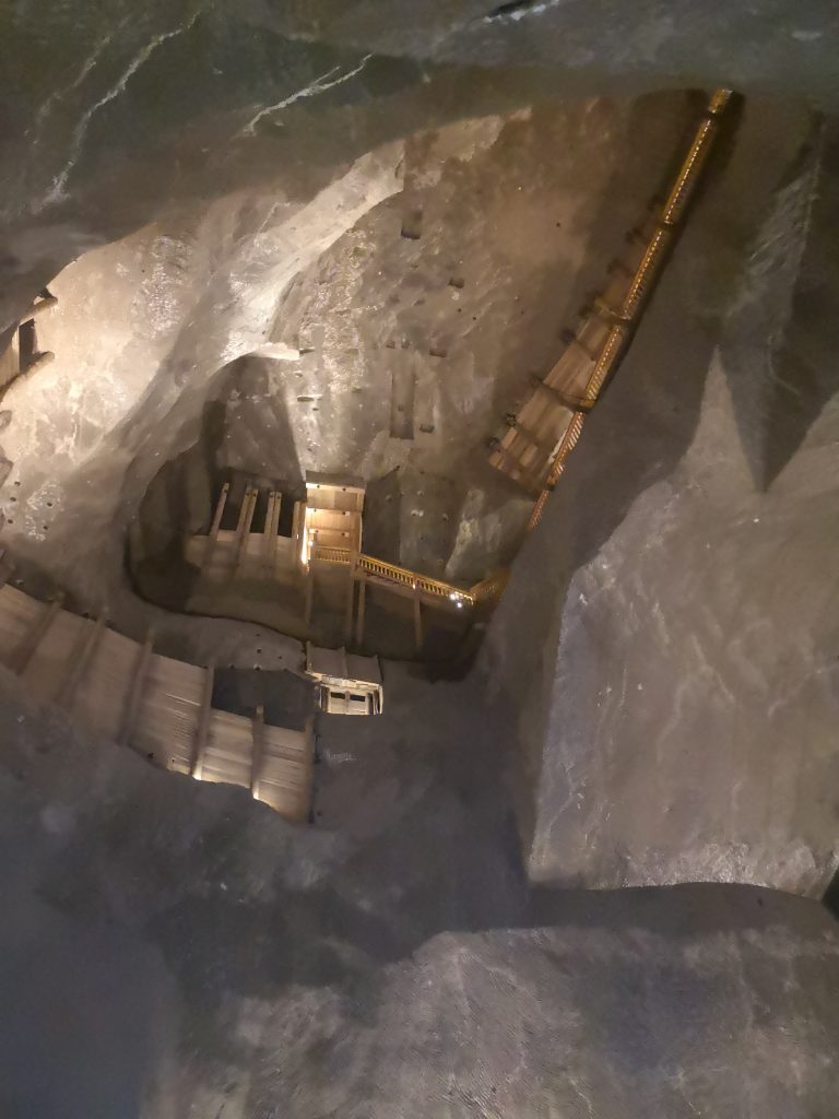 Staircases through the Wieliczka Salt Mines. 13th April