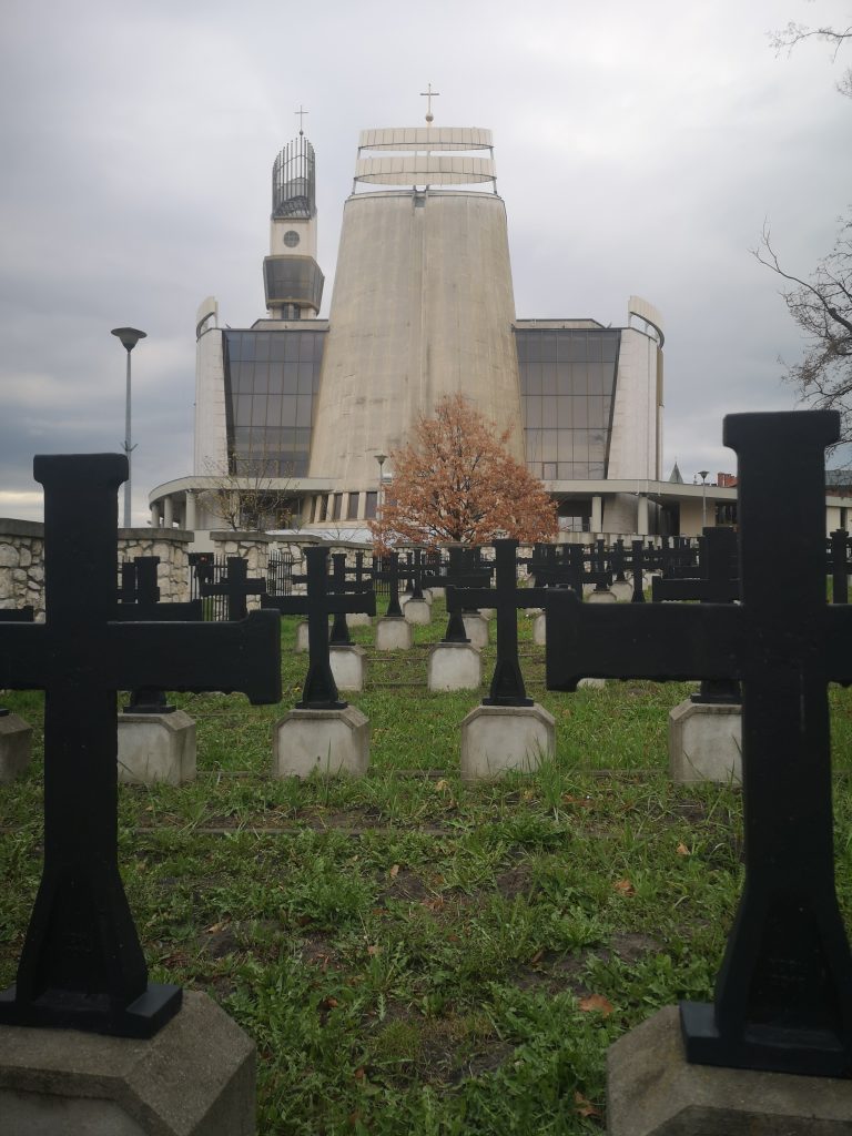 Divine Mercy Sanctuary. WWI military cemetery. 15th April